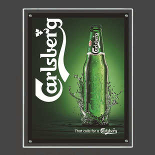 灯箱超薄定制亚克力广告牌招牌灯牌水晶灯箱标识牌道具展示架