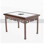 实木火锅桌子电磁炉一体餐馆商用大理石无烟火锅烤肉s桌椅组合餐