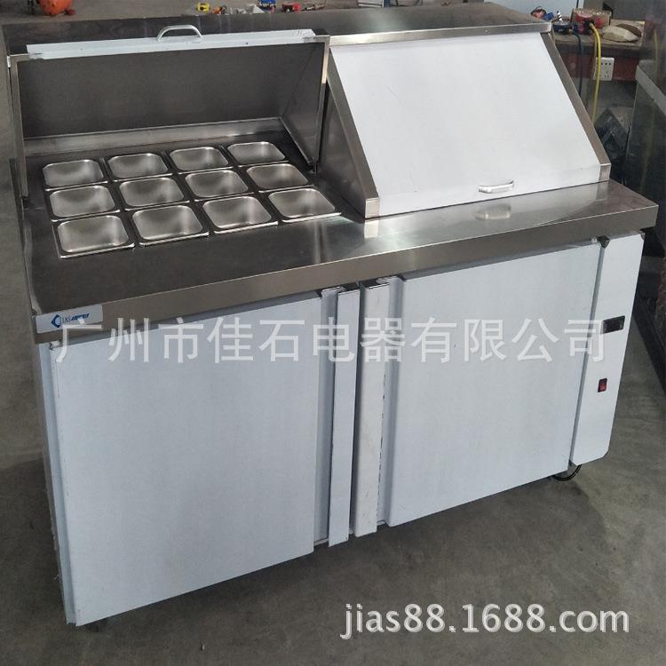 厂家供应110V三明治披萨操作台商用沙拉冷藏保鲜柜抓码柜