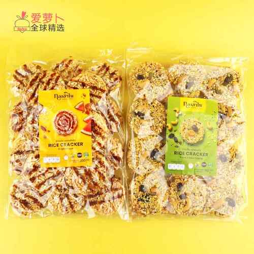 泰国OTOP特产Thong Ampai黑白芝麻米饼170g