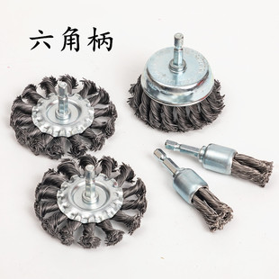 尼龙丝笔形刷 钢丝笔形刷 25MM 轮胎打磨 打磨焊接疤 扭丝笔刷