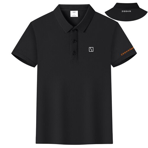 新款极氪汽车工作服POLO衫夏季新能源4S店工装短袖T恤定制印logo