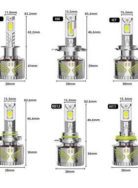 星盛源X60压铸款汽车led灯22大0W装超前亮照改灯H7H11ledGYU汽车