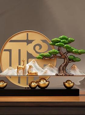 新中式高端金福祥云摆件玄关办公室酒店店铺前台装饰品新店开业礼