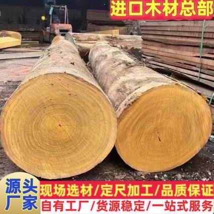 户外实木塔立按需制作原木板材工程护栏用异形木扶手栈栏杆厂家