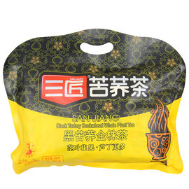 三匠苦荞茶500g黑苦荞全株茶袋装四川特产凉山荞麦茶黄苦荞小袋