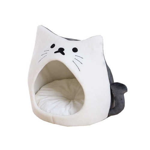 猫窝冬天保暖封闭式加厚猫笼防寒猫咪蒙古包幼猫屋冬款毛绒