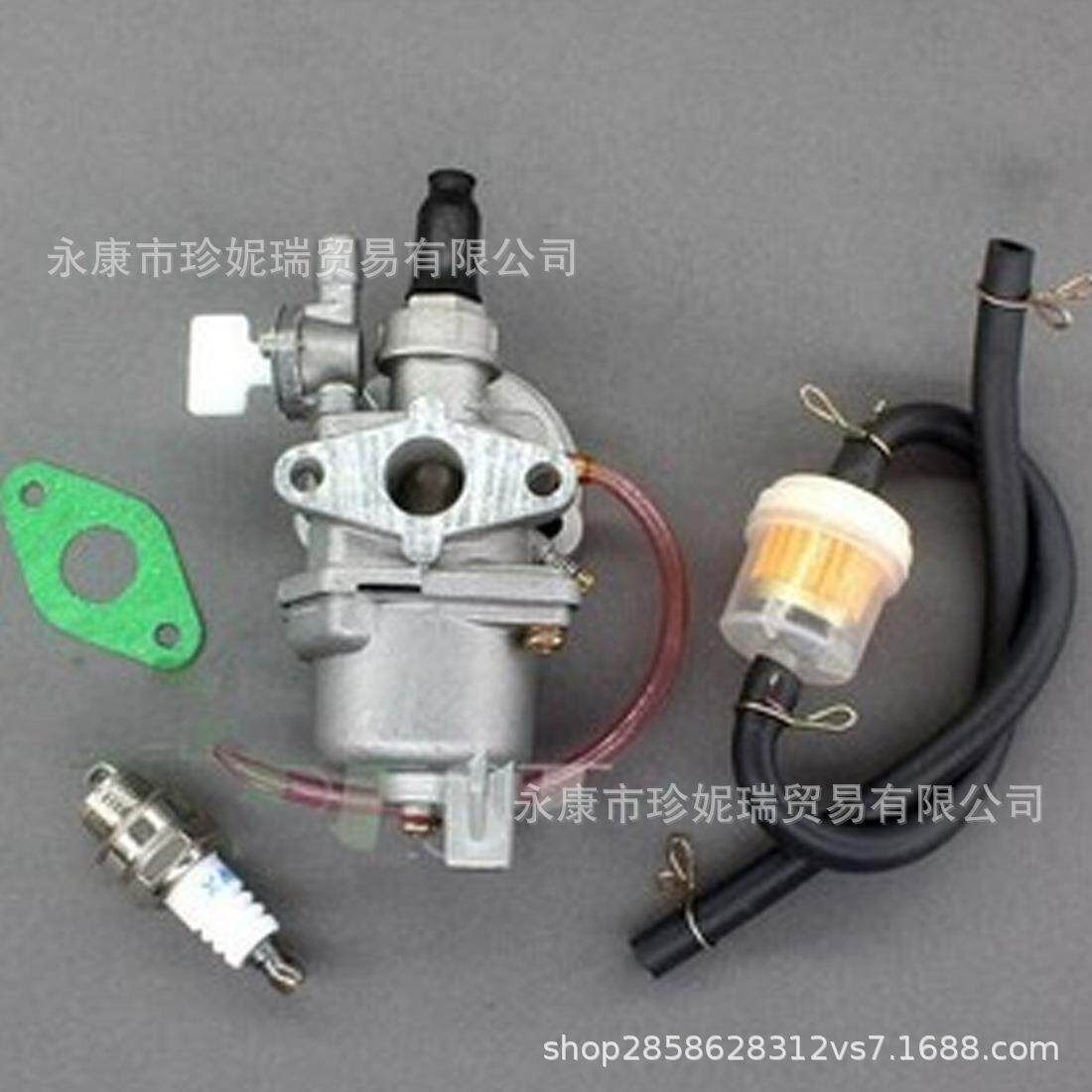 两冲程迷你小跑车越野摩托车配49cc化油器纸垫+L7T+油管卡环+油滤