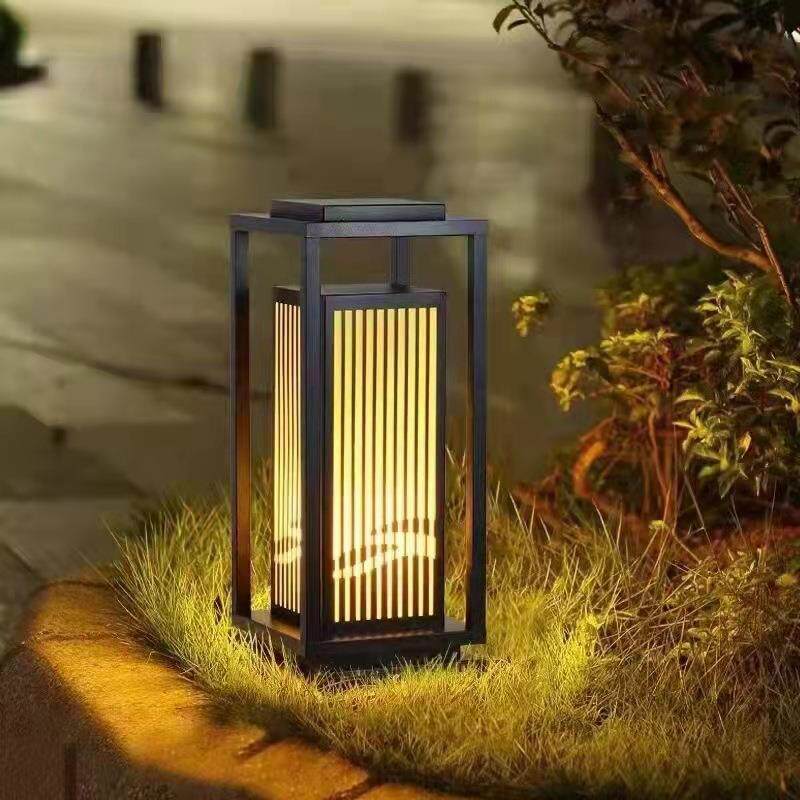 LED草坪灯简约中式庭院景观灯现代户外公园立柱灯花园别墅落地灯