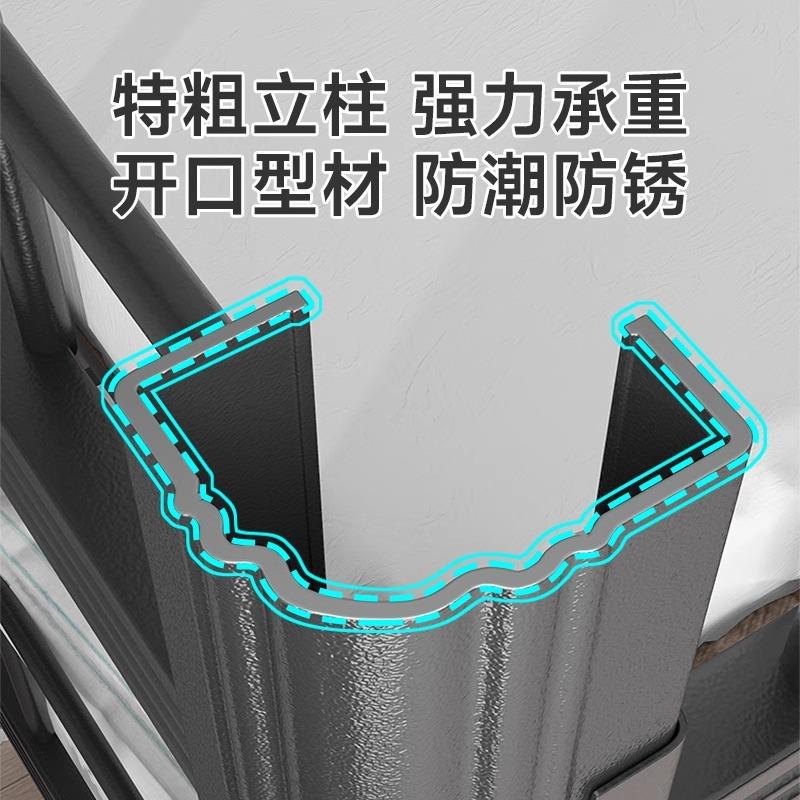 上铺制钢床加厚双层床学生宿舍JY-02工地床铁艺栏铁架床加高护高