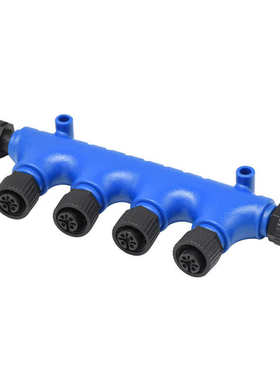 船用NMEA2000网络系统M12-5芯T型转换头防水圆形连接器m12分线器