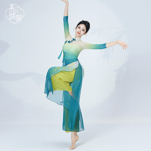 古典舞蹈服胶州秧歌舞蹈表演服女艺考演出服舞台服装 扇子舞