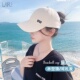 可扎马尾棒球帽女夏韩版 ins跑步运动防晒遮阳帽子弯檐空顶鸭舌帽
