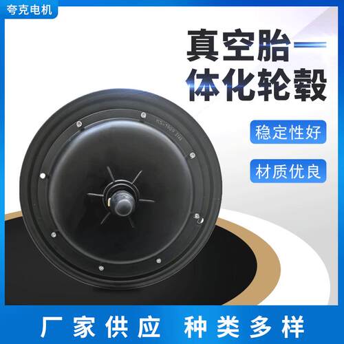 厂家供应205系列14寸非标定制真空胎一体化轮毂电动车直驱电机