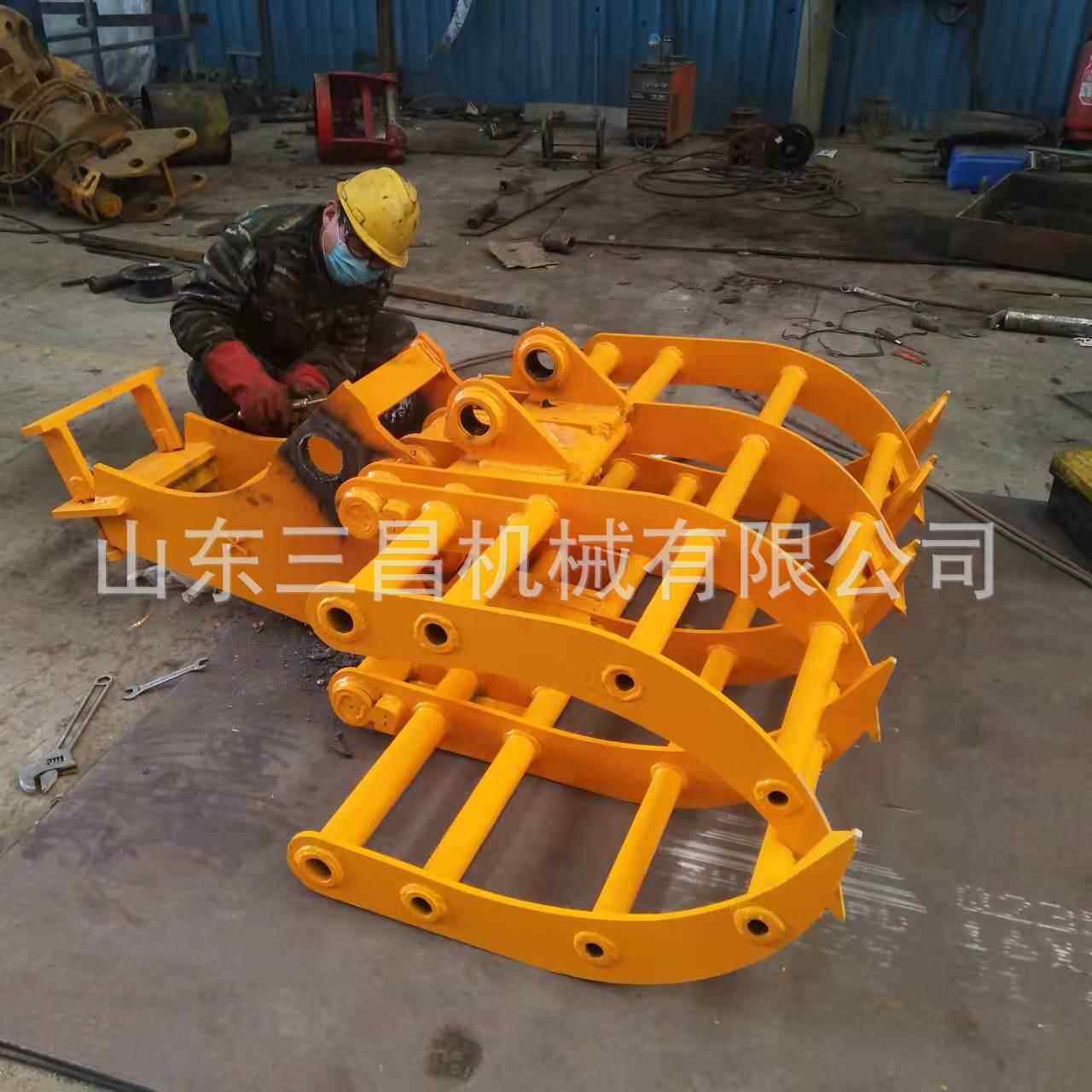 SD90型专业轮胎式多功能抓木机抱石头抓棉花多用途