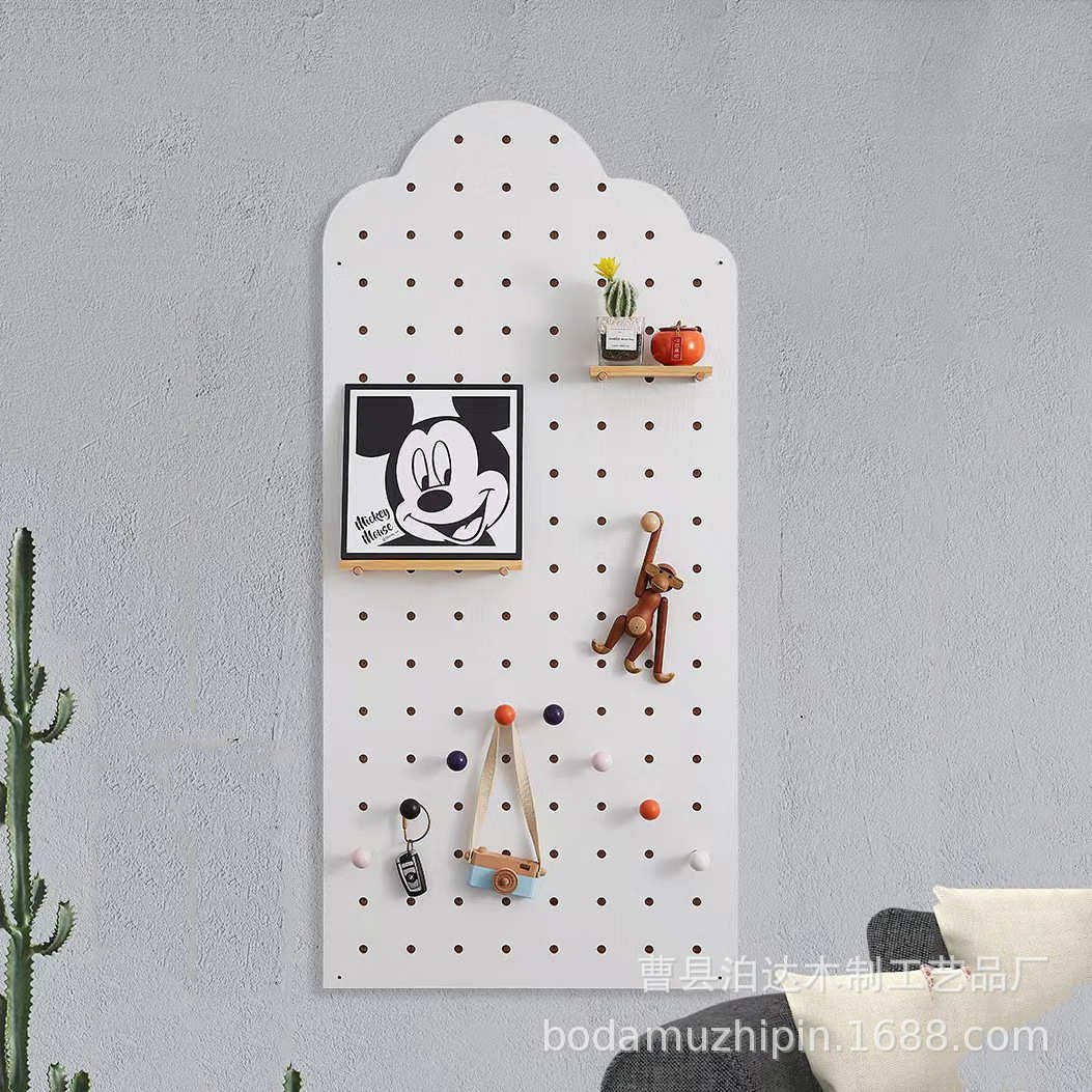 木质玄关客厅洞洞板收纳架云朵洞洞板墙上装饰实木洞洞板置物架,收纳整理,收纳洞洞板,淘宝优惠券,粉丝福利购,淘宝优惠卷