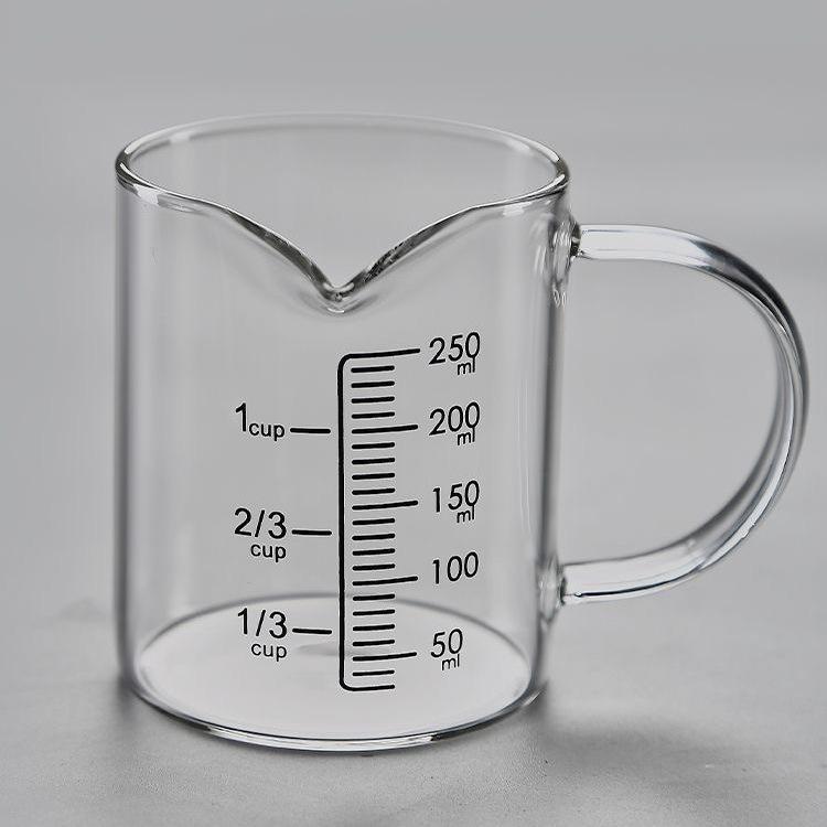大容量玻璃量杯带刻度把手毫升计量器家用耐温厨房牛奶烘焙打蛋碗