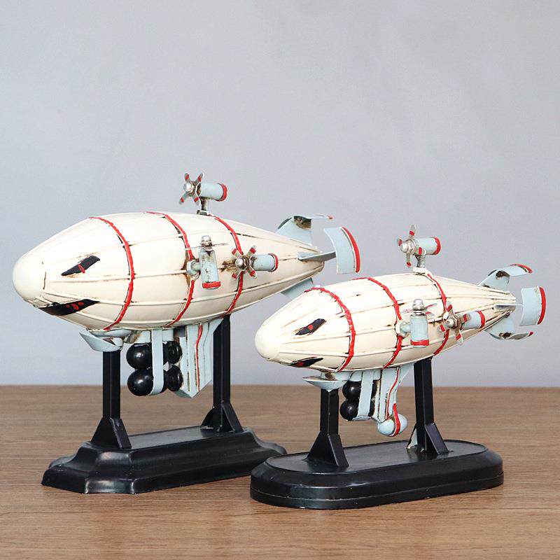 二战苏联红警基洛夫飞艇模型8090年代怀旧创意酒吧橱窗装饰品摆件