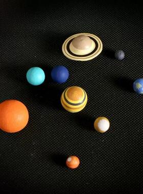新儿童太阳系八大行星模型旋转小学生银河宇宙天文科学教学教具摆