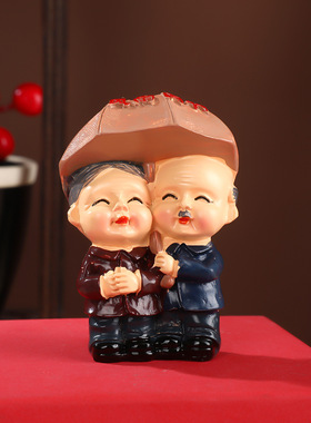 公寿婆爷爷奶奶蛋糕蛋糕装饰摆件