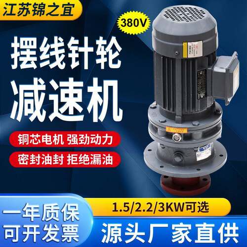 380VBLD1/BLD2摆线针轮减速机立式污水池液体加药搅拌机工业用