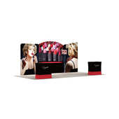 广告展台 超市促销 画面热转印 展会展位 便携带重复利用快幕秀