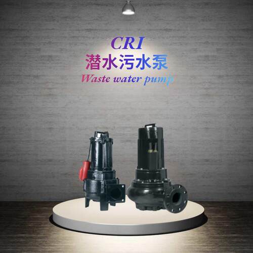 CRI大流量高扬程潜水污水泵不堵塞不锈钢工厂工地废水处理排污泵
