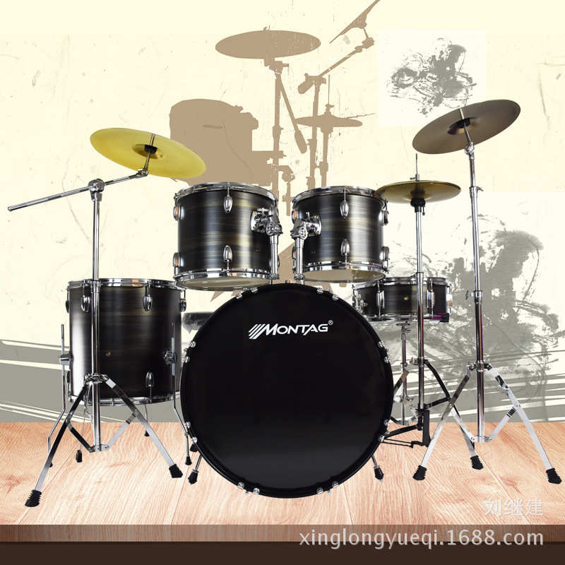 金泽乐器JZ-110-2架子鼓五鼓3镲（配镲片 鼓凳）