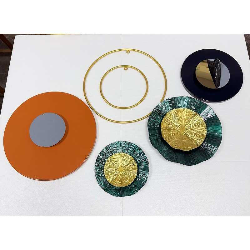 轻奢壁饰新中式客厅沙发壁挂饰品电视背景墙创意喷漆配件组合拆装