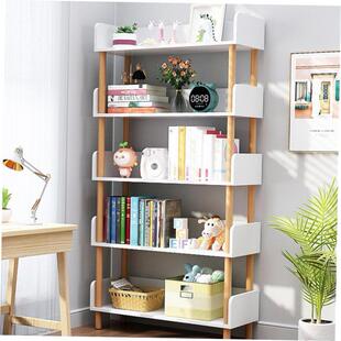 study student wooden bookcase layer storage multi Bookshelf