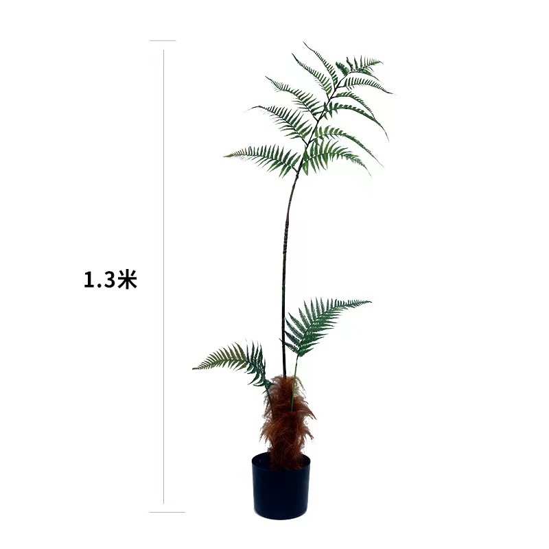 蕨摆件盆栽草绿蕨植蕨仿真落地树猴头长毛物装饰盆景金丝假植 蕨