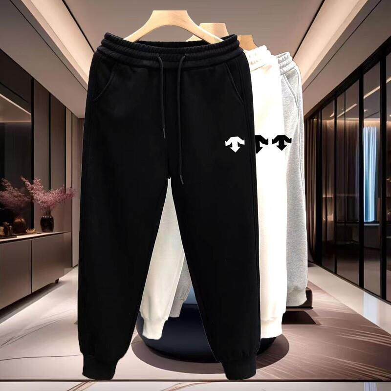 韩国专柜春季潮流百搭男裤子纯宽松休闲裤运动裤秋束脚裤卫裤长裤