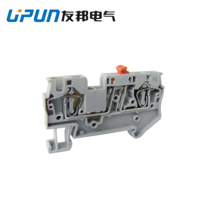 上海友邦电气UJ5-4SK开关试验型接线端子工业快速接线接线端子