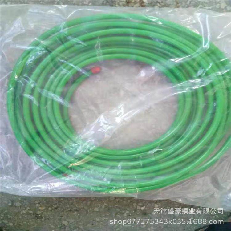 T2包塑紫铜管厂家直发结晶器制冷铜管10*112*1mm黑色护套