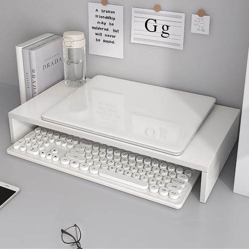 笔记本电脑增高架台式显示器屏幕支架底座办公桌面置物架收纳工位