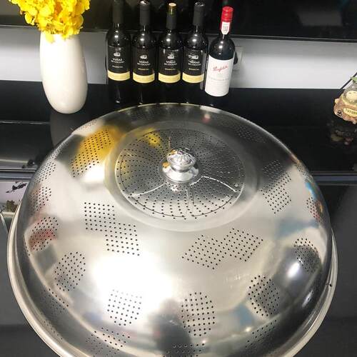 加厚不锈钢菜罩菜盖餐桌罩碗饭罩罩子大防尘剩菜家用厨房饭菜