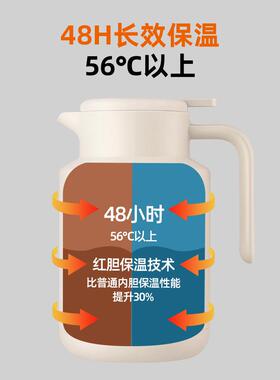 ZQ保康温壶暖家保温水壶大容F7658795量水壶用热水保瓶宿舍保温瓶