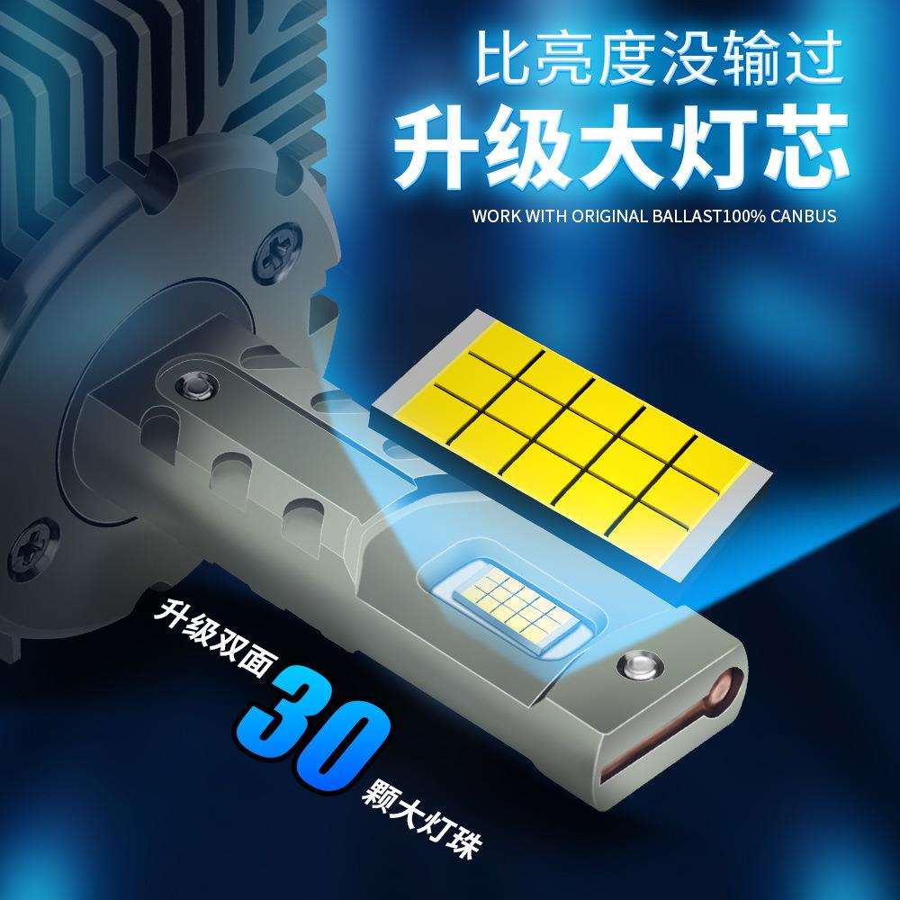 外贸热销款LED单铜管D1S D2S D3S D4SD5S大灯90W内置驱动直插车灯