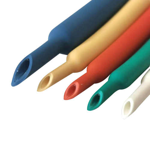 批发彩色黄色双璧带胶加厚防水电工电线线束护套绝缘套管热缩管