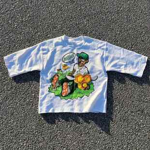 Y2k New Hip Hop Punk Graffiti Design Pattern Printed T