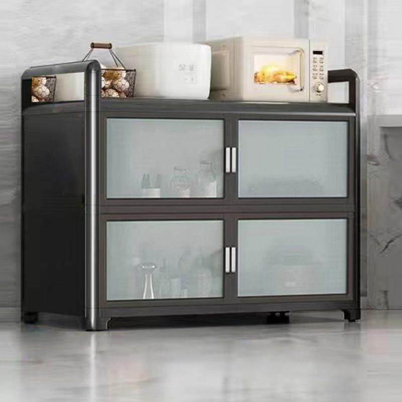 铝合金收纳柜碗盘柜厨房置物架落地多层收纳多功能微波炉餐边整体,住宅家具,餐边柜,淘宝优惠券,粉丝福利购,淘宝优惠卷
