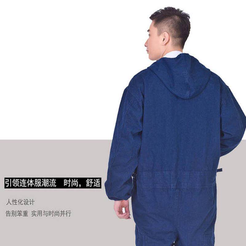 新纯棉加纯厚秋冬季男式用工程服棉保款养服电焊服连体NBE-1工作