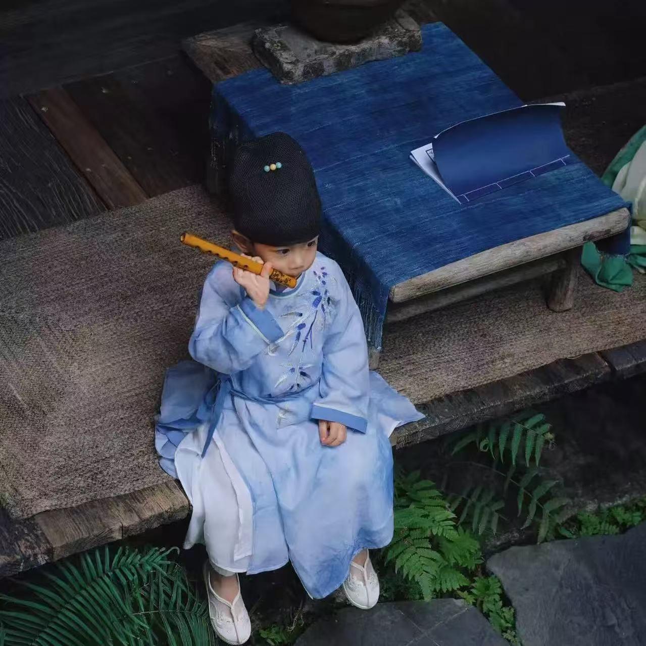 儿童汉服男童夏季新款中式汉服儿童古风唐装中国风古装套装