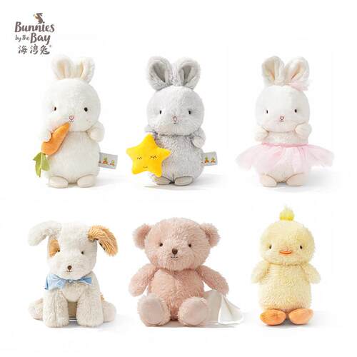 美国Bunnies By The Bay小兔子公仔可爱娃娃女礼物毛绒玩具海湾兔
