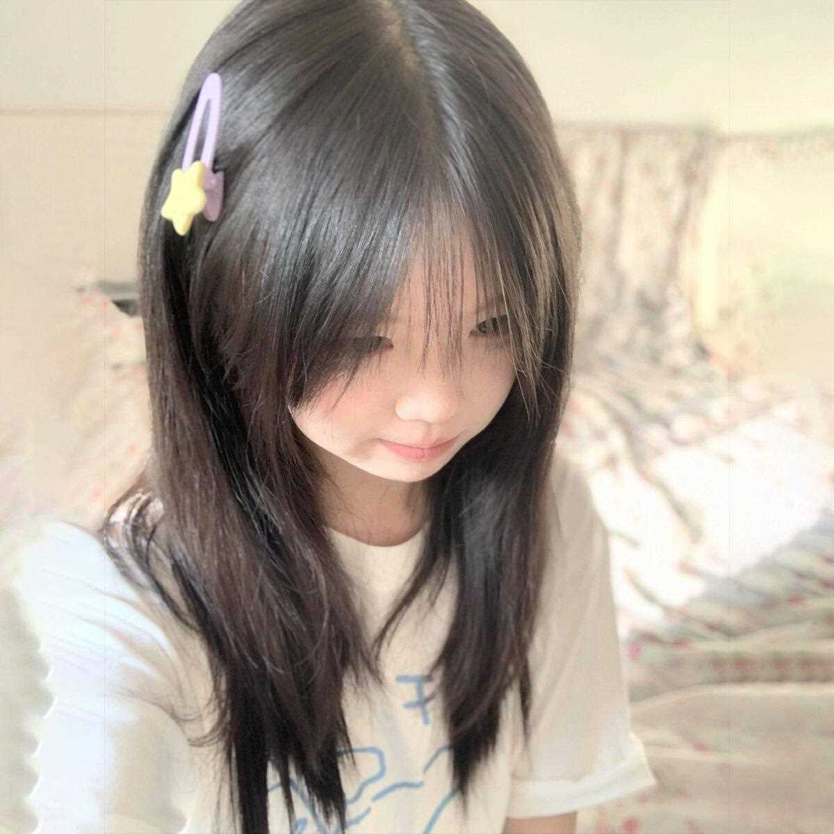 新款直销假发女短发夏季龄日系女生自然无痕网红温丝空气刘海全头
