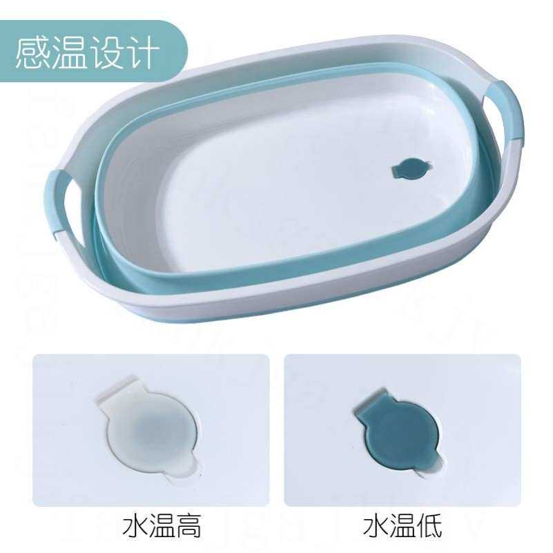 严选可折叠洗衣服盆子家用加大加深加厚洗衣盆超大号塑料盆水盆
