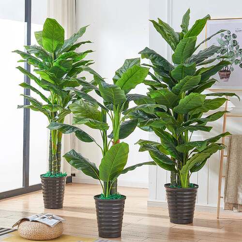 大型植物摆件热带大叶花卉盆栽假花装饰假绿植客厅室内花