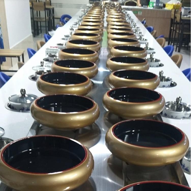 旋转火锅机器烤涮一体回转火锅设备串串麻辣烫火锅设备厂家定 制