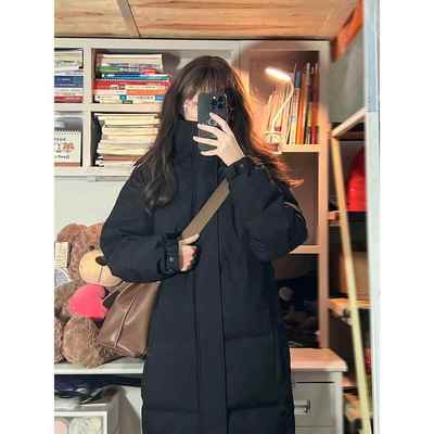 中戏羽绒棉服女2025冬季新款长款过膝棉衣加厚艺考爆款棉袄外套