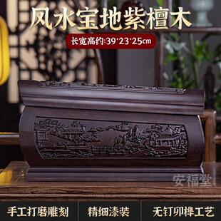 迁坟实木土葬小棺材紫檀木寿棺男女用移坟拾骨寿材骨灰盒殡葬棺木